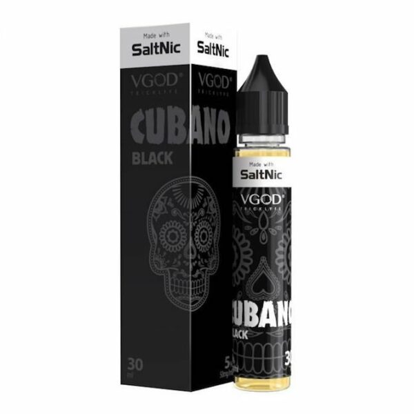 Nic Salt VGOD Cubano Black 30ml - SaltNic - 25mg e 50mg